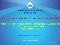 NGHIỆM THU ĐỀ TÀI NCKH CẤP TRƯỜNG TR2019-13-22